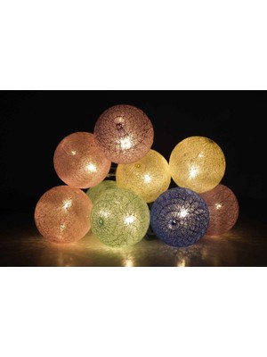 10'lu Pilli LED Top Işık Seti, Parlak ve Enerjik Aydınlatma