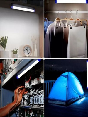 Çok Amaçlı 32CM 3 Modlu Şarjlı Mıknatıslı Işıldak Lamba