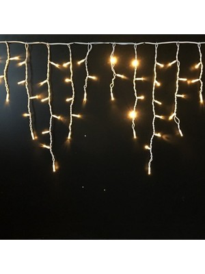 Dış Mekan Saçak LED Işık Seti, Gün Işığı, 2x0,7m, Kanopi ve Yılbaşı Dekoru