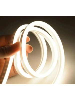 Esnek Neon Şerit LED 5 Metre Gün Işığı 220V Fiş