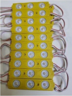 20 Adet Mercekli Modül LED Sarı 70X15, Yüksek Kalite ve Parlaklık