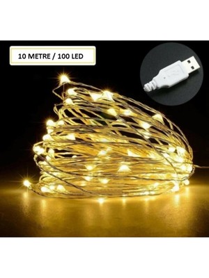 Renkli Peri LED Işık 5 Metre USB ile Çalışan Dekoratif Aydınlatma