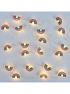 Renkli LED Işık Zinciri, Pilli, 3 Metre, Bakır Kablo, Çoklu Renkler