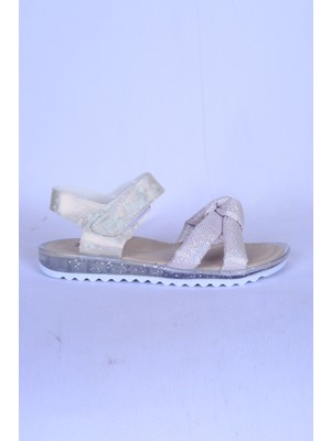 Ayakmod Arzen 24-409F Bilekten ve Ayaktan Cırtcırtlı Ortepedik Taban Pudra Çocuk Sandalet