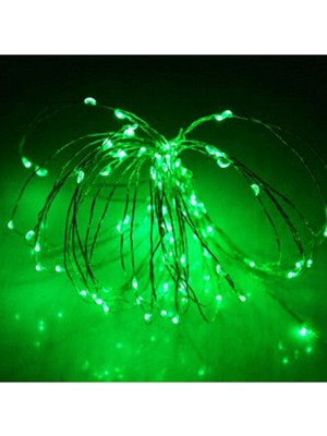 Peri LED Ince Tel Dekoratif 5 Metre Yeşil Işık Süsü
