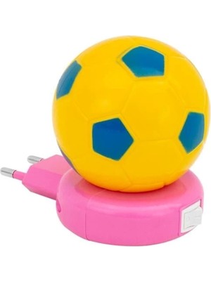 Sarı Lacivert Gece Lambası, Modern ve Şık Tasarım, Yumuşak Işık