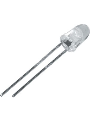 5mm Mavi Şeffaf LED 10'lu Set, Parlak ve Dayanıklı Işık Kaynağı