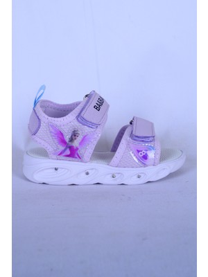 Ayakmod 018129 B Lila Işıklı Kız Çocucğu Sandalet