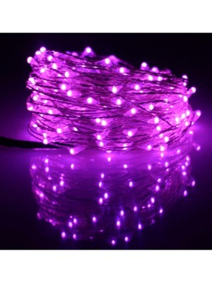 Mor Renkli 5 Metre Peri LED Işık, Dekoratif Aydınlatma