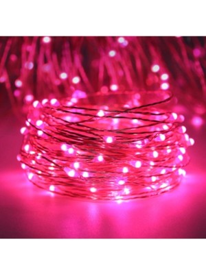 Pembe Peri LED 3 Metre, Sıcak ve Parlak Aydınlatma, Dekoratif Işık