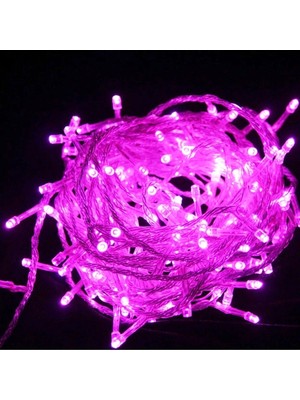 Pembe LED Işık 10 Metre, Renkli ve Şık Dekoratif Aydınlatma