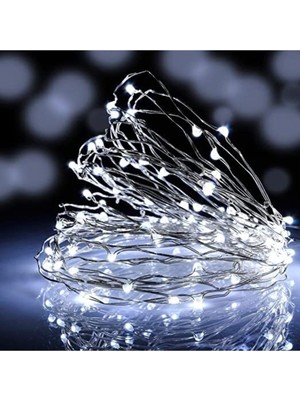 Beyaz Peri LED Işık 5 Metre, Dekoratif ve Şık Aydınlatma Seti