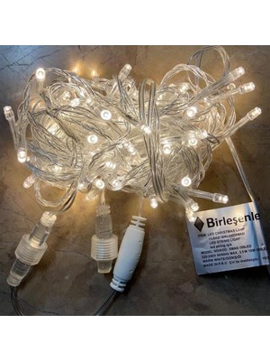 10 Metre IP44 Şeffaf Kablo LED Işık Seti, Iç Mekan ve Yılbaşı Dekoru