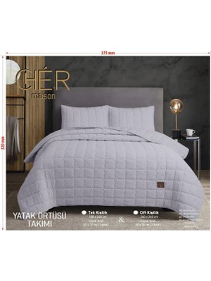 Bella Home Cher Çift Kişilik Yatak Örtüsü - 240X260 cm - Pvc Orijinal Çantalı