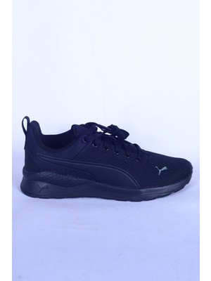 Puma 372004 10 Anzarun Lite Jr Bağcıklı Fileli Yandan Logolu Ortapedik Taban Siyah Kadın Günlük Spor Ayakkabı