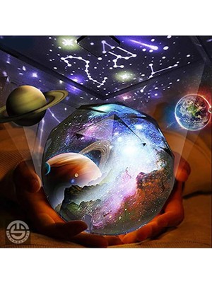 Renkli Dönen Nesil Star Master Gece Lambası, Şık ve Modern Masa Lambası