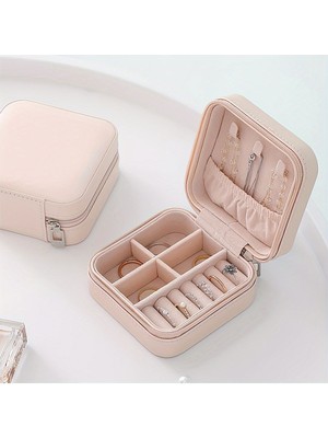 Feyza Design Mini Seyahat Takı Kutusu, Kolye, Yüzük ve Küpe Organizer, Şık ve Kullanışlı