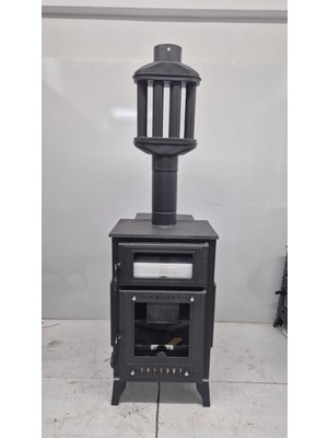 Dorello Pelet, Odun ve Kuzine Soba 3 Camlı Döküm Model