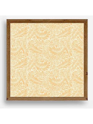 Yaprak Ahşap Çerçeveli Tablo