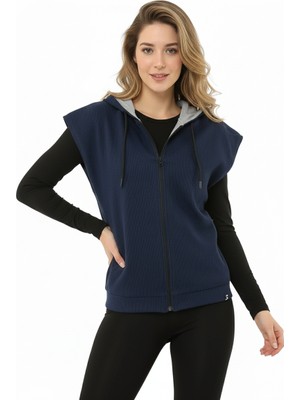 Scorp Impact Reversible Kadın Çift Taraflı Yelek Navy