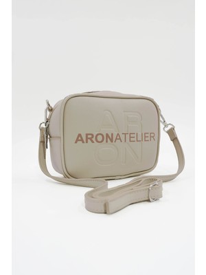 Hüvendo Küçük Boy  Crossbody Çapraz Askılı Kadın Omuz Çantası Bej