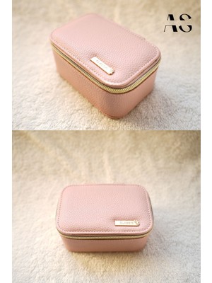 Feyza Design Pratik Seyahat Boy Takı ve Mücevher Kutusu, Fermuar Detaylı Düzenleyici