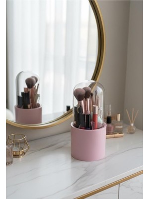 Feyza Design Pratik Kapaklı Makyaj ve Banyo Düzenleyici, 6 Bölmeli Organizatör