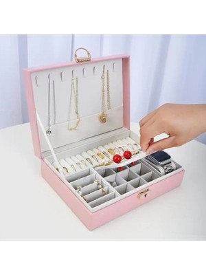 Feyza Design Şık Takı ve Mücevher Organizer Kutusu, Düzenleyici ve Koruyucu, Zarif Tasarım