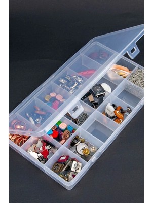 Feyza Design Çok Bölmeli Takı ve Aksesuar Organizeri, Plastik, Şık ve Kullanışlı