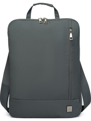 Hüvendo Smart 180 Derece Açılabilir Koruma Bölmeli 15,6 Inç Laptop El ve Omuz Çantası Lacivert