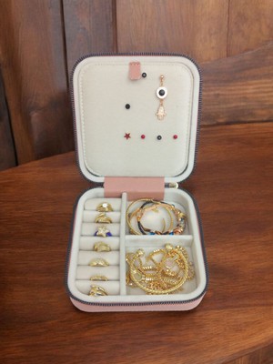 Feyza Design Şık Orta Boy Takı Saklama Kutusu, Seyahat ve Günlük Kullanım Için