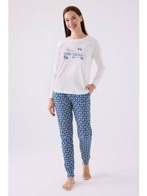 Pierre Cardin Ikili Pijama Takım Krem  - Süprem - 2li Takım