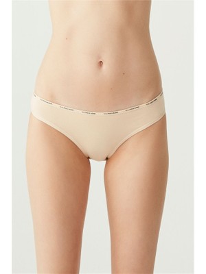 U.S. Polo Assn. 5'li Paket Kadın Düşük Bel Slip Pamuklu Karışık Renkli