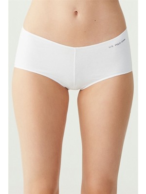 U.S. Polo Assn. Kırmızı Somon Siyah Beyaz Ten 5'li Kadın Boxer