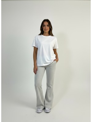 Lyvean 3 Iplik Şardonlu  Ispanyol Paça Pantolon