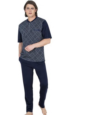 Pierre Cardin Erkek 3 Parça Jakarlı Pijama Takım, Çeyizlik Pijama, Kutulu Pijama, %100 Pamuklu