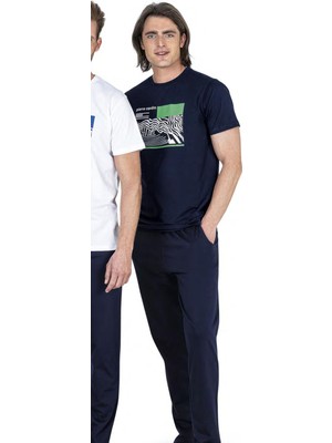 Pierre Cardin %100 Pamuklu Yazlık Erkek Pijama Takım, Ceplidir