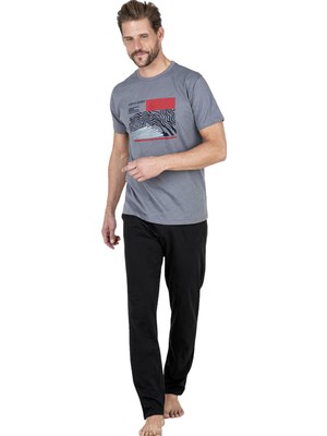 Pierre Cardin %100 Pamuklu Yazlık Erkek Pijama Takım, Ceplidir