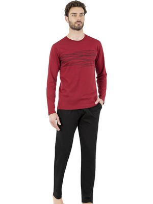 Pierre Cardin Erkek Pijama Takım, %100 Pamuklu, Cep Detaylıdır