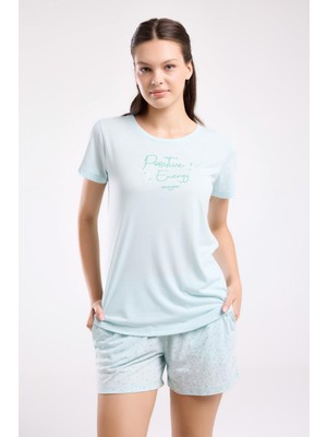 Pierre Cardin Kadın Şort Takım, Viskon Kumaş, Cep Detaylı