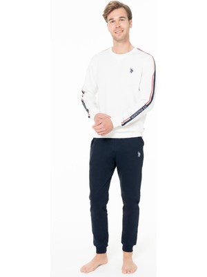 U.S. Polo Assn. Erkek Dar Paça 2 Iplik Dokuma Kışlık Ev Giyim Alt Üst Takım