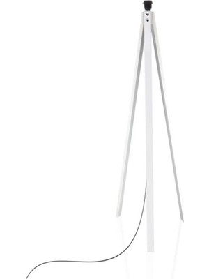 Feyza Design Ahşap Tripod Lambader Ayağı, Modern ve Şık Tasarım, Üçlü Abajur Destek