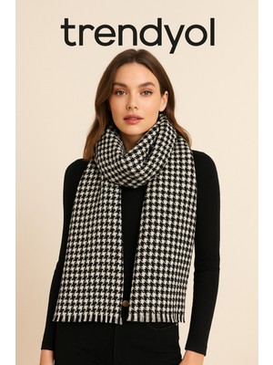 Myzi Store Kadın Desenli Kalın Kışlık Şal – Oversize Şal (65*175 Cm)