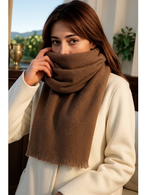 Myzi Store Kadın Siyah Kare Desenli Kalın Kışlık Şal – Oversize Şal