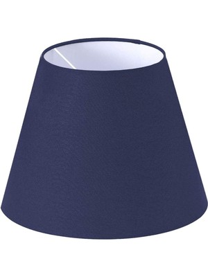 Feyza Design Lacivert Konik Lambader Başlığı, 35 Cm, Şık ve Modern Tasarım