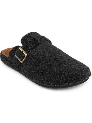 Muya Hopea 36911-086 Anatomik Taban Kadın Kışlık Ev Terliği Füme 36-40