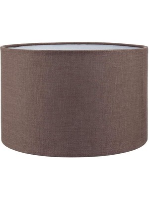Feyza Design Kahverengi Silindir Lambader - Çap 30 Cm, Şık ve Modern Aydınlatma Seçeneği
