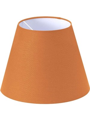 Feyza Design Turuncu Koni Lambader Başlığı, Çap 35 Cm, Modern ve Şık Tasarım