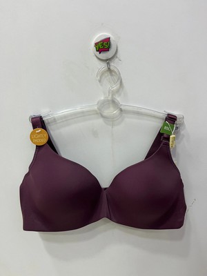 Belvü Kadın C Cup Desteksiz Balenli Boş Kap Micro Mürdüm Sütyen