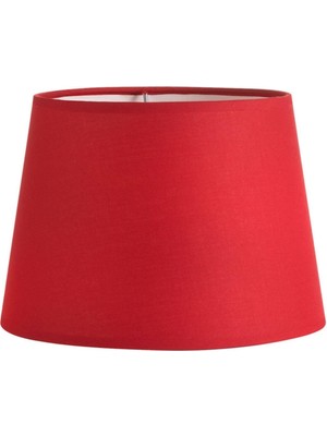 Feyza Design Kırmızı Konik Kumaş Abajur Şapkası, Şık ve Modern Tasarım